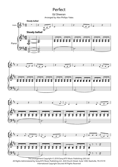 Perfect (arr. Alex Phillips-Yates)