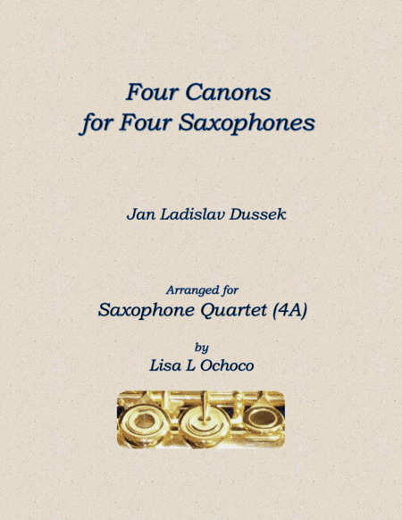 Four Canons for Four Saxophones (4A) (arr. Lisa L Ochoco)