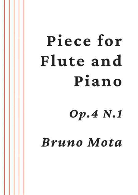 Piece for Flute and Piano Op.4 N.1