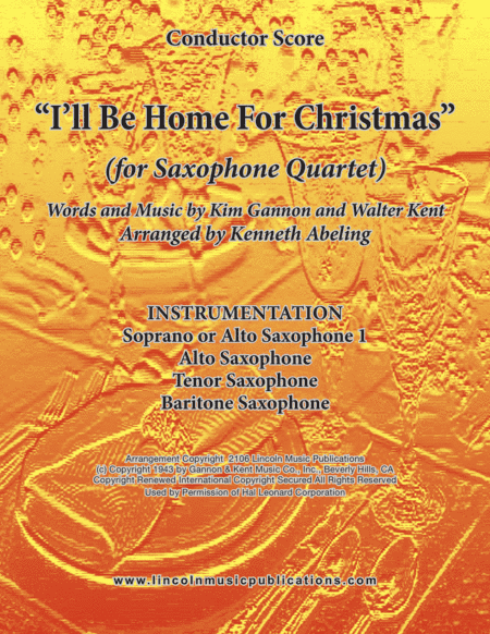 I'll Be Home For Christmas (arr. Kenneth Abeling)