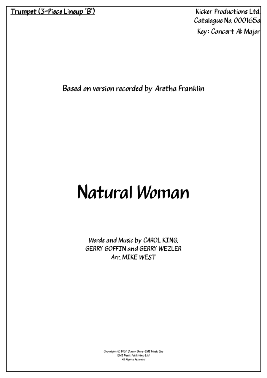 (you Make Me Feel Like) A Natural Woman (arr. Michael Storeton-West)