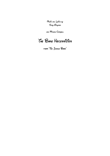 The Bare Necessities (arr. Richard Campbell)
