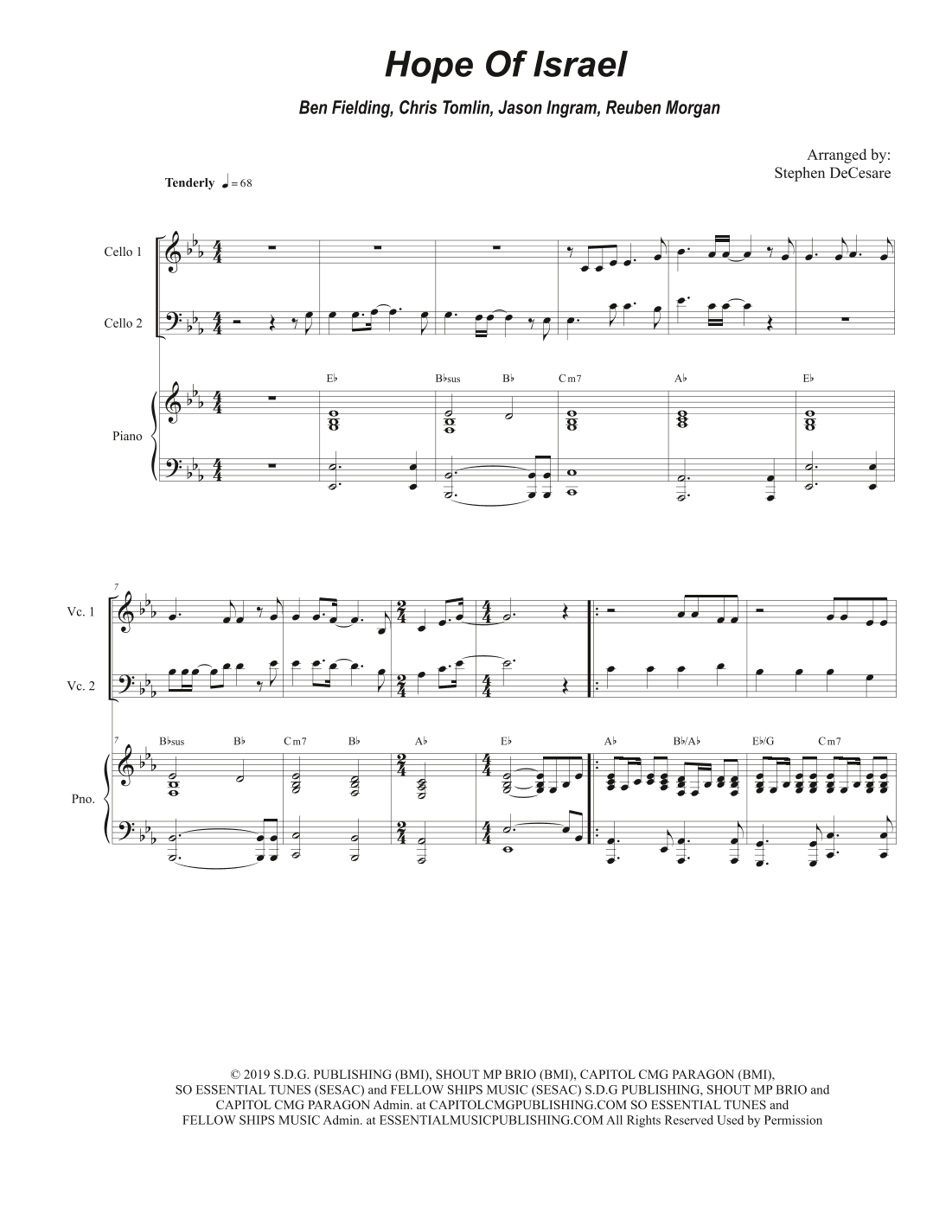 Hope Of Israel (arr. Stephen DeCesare)