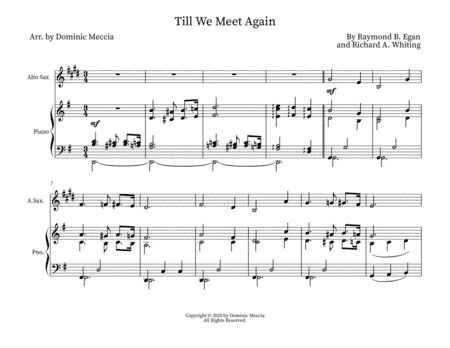 Till We Meet Again (arr. Dominic Meccia)