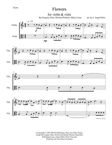 Flowers (arr. José angel Ortiz ramirez)