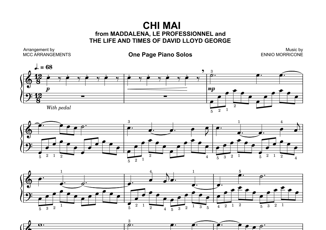 Chi Mai (arr. MCC Arrangements)