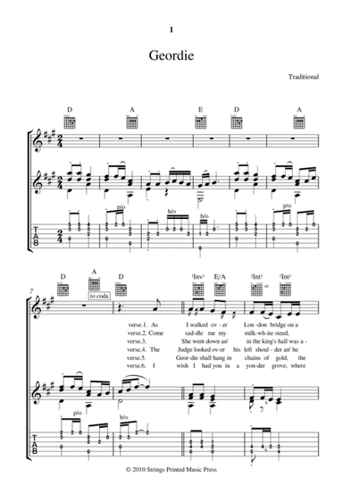 GEORDIE (arr. Lee Mitchell)