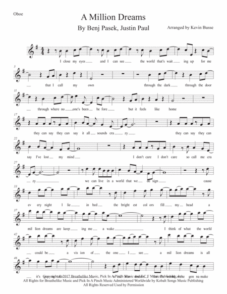 A Million Dreams (arr. Kevin Busse)
