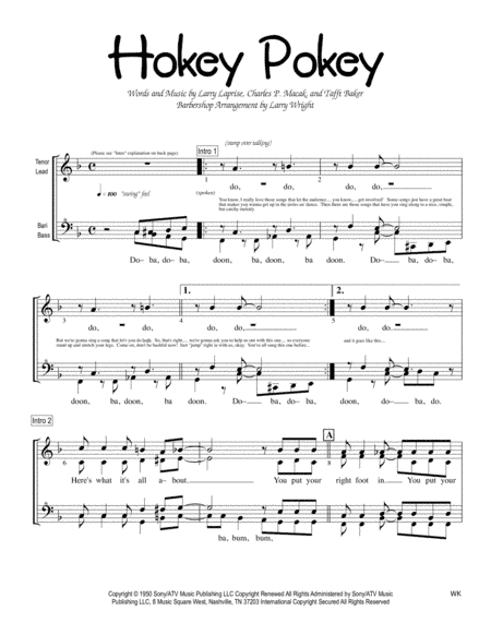 The Hokey Pokey (arr. Larry Wright)