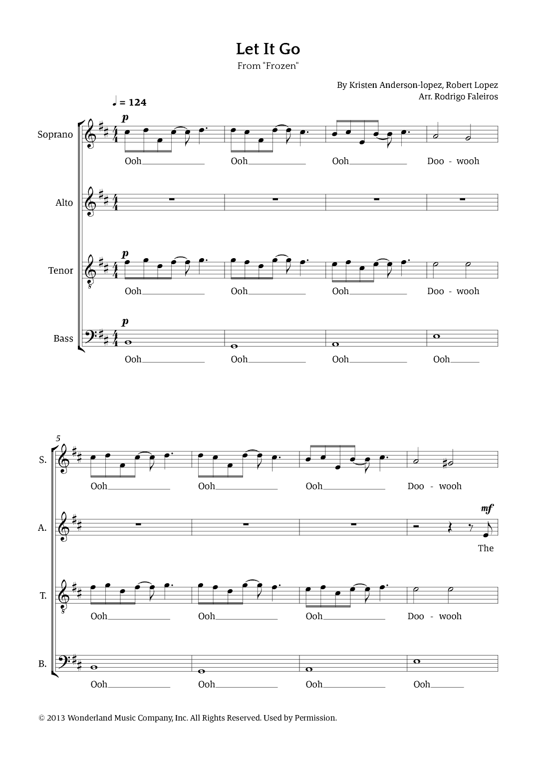 Let It Go (arr. Rodrigo Faleiros)