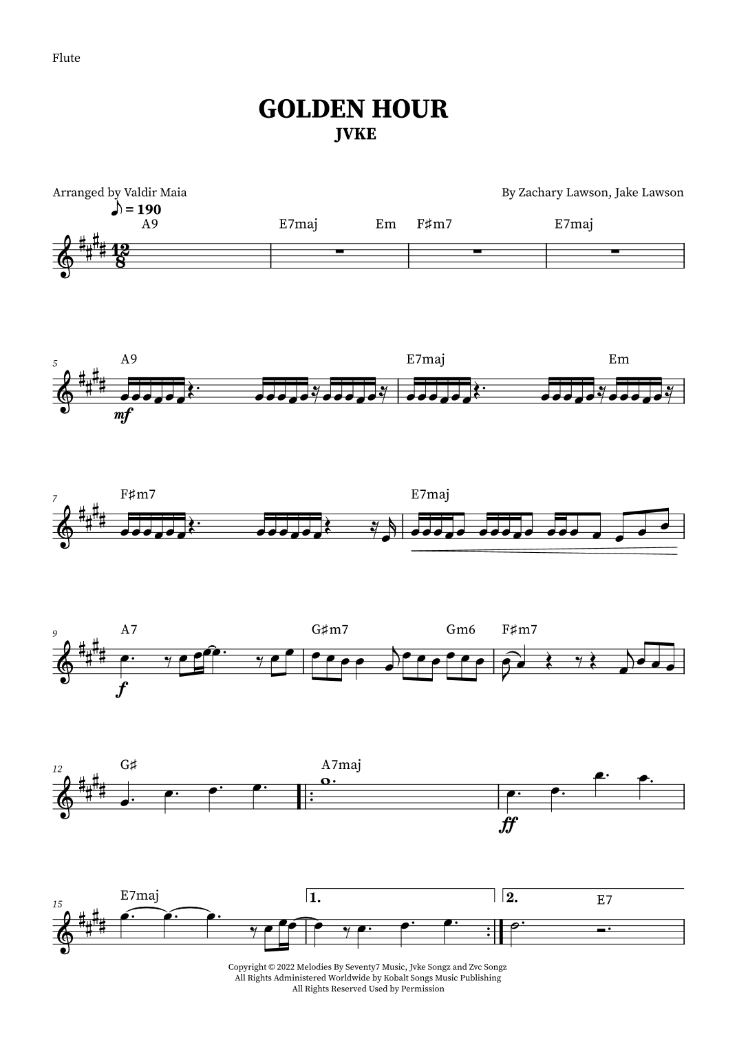 Golden Hour (arr. Valdir Maia)