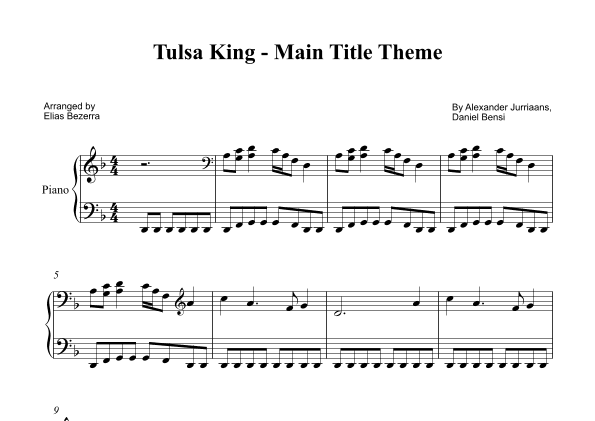 Tulsa King - Main Title Theme (arr. Elias Bezerra)