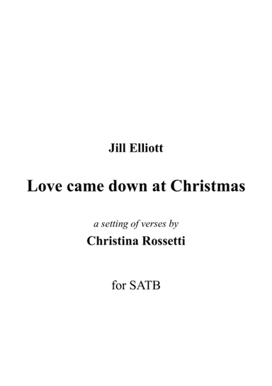 Love came down at Christmas