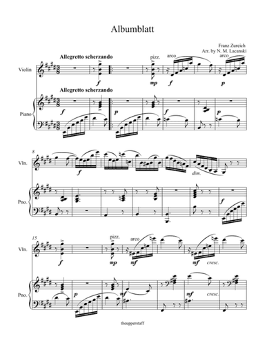 Albumblatt (arr. Nick Lacanski)