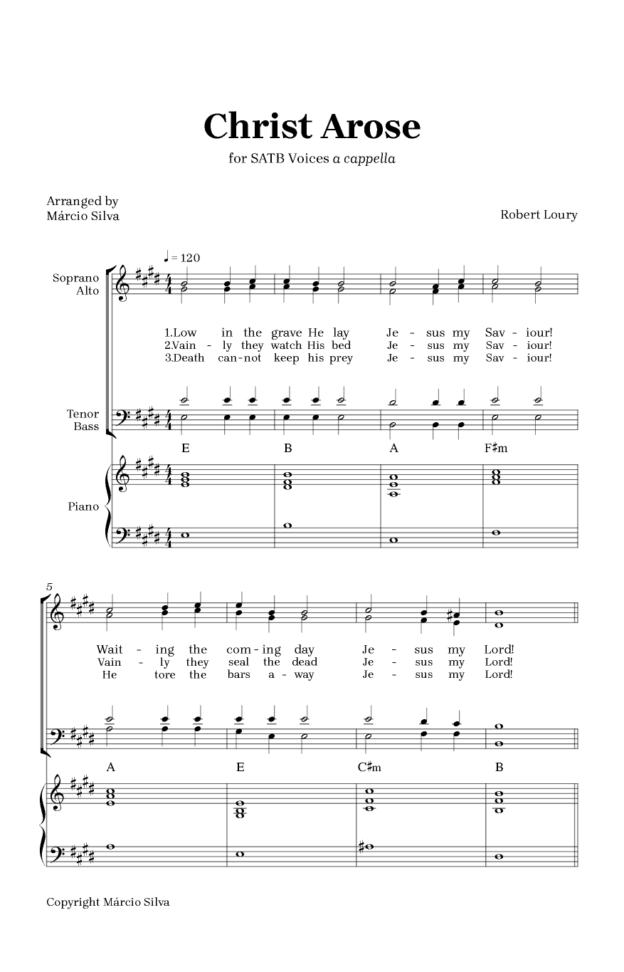 Christ Arose (arr. Márcio Silva)
