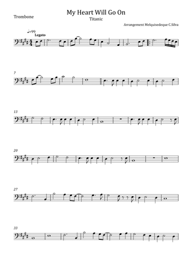 My Heart Will Go On (love Theme From 'titanic') (arr. Melquisedeque C.Silva)