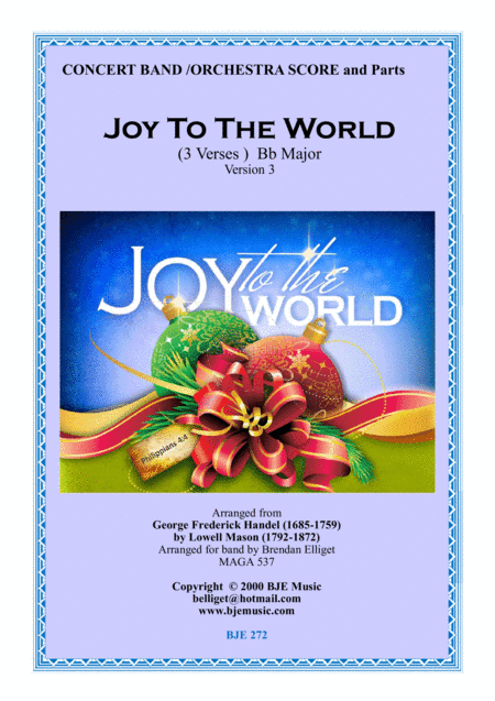 Joy to The World - Concert Band/ Orchestra (arr. Brendan Elliget MAGA 537)