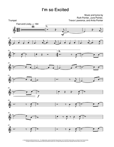 I'm So Excited (arr. David Lartey)
