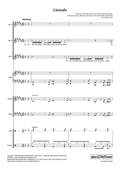 Wannabe (arr. Rochus Paul)