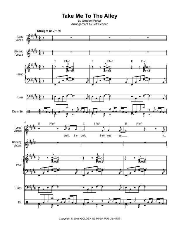 Take Me To The Alley (arr. Jeff Pepper)