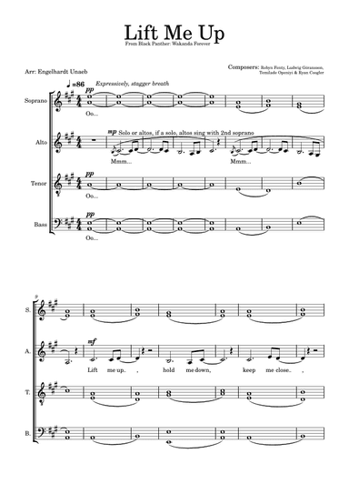 Lift Me Up (arr. Engelhardt Unaeb)