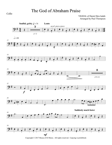 The God of Abraham Praise (arr. Paul Thompson)