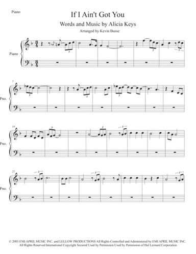 If I Ain't Got You (arr. Kevin Busse)