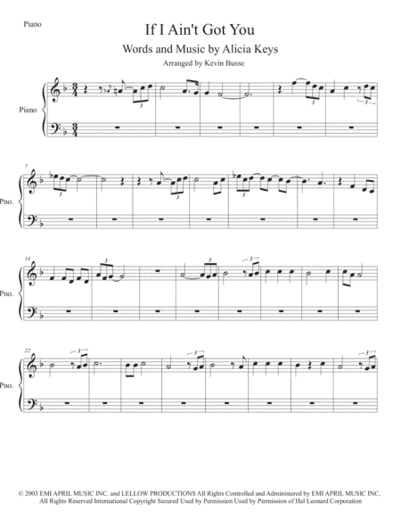 If I Ain't Got You (arr. Kevin Busse)