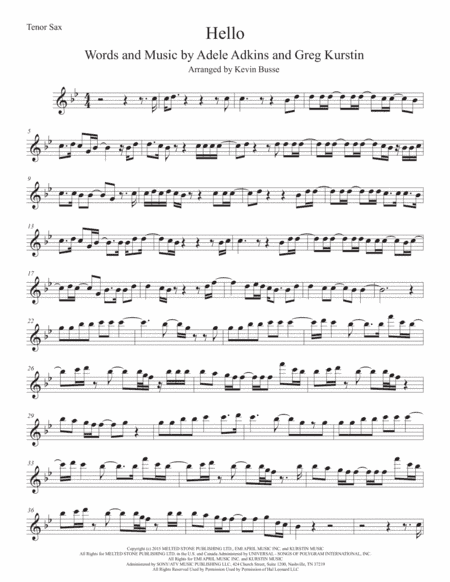 Hello (arr. Kevin Busse)