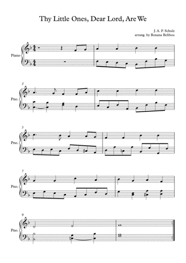 Thy Little Ones, Dear Lord, Are We (arr. Roxana Belibou)