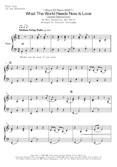 What The World Needs Now Is Love (arr. Tsuyoshi Yoroiguma)