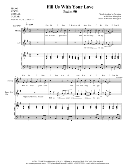 Fill Us With Your Love (Psalm 90)