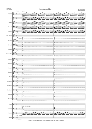 Intermezzo No. 1 (arr. Arild Mjaaland)