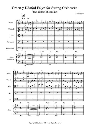 Croen y Ddafad Felyn (The Yellow Sheepskin) (arr. James C. Ivy)