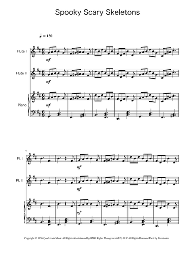Spooky Scary Skeletons (arr. Ygor Nunes)