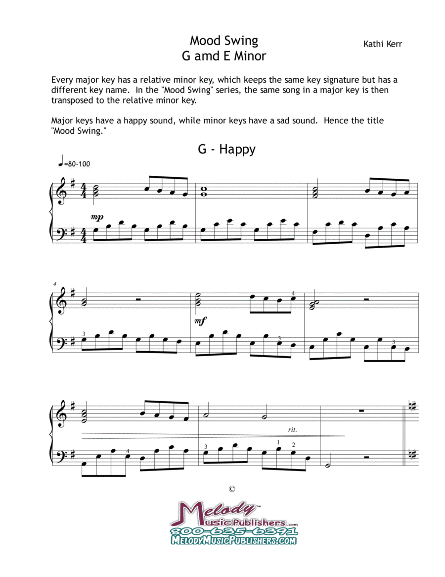 Mood Swing in G and E Minor