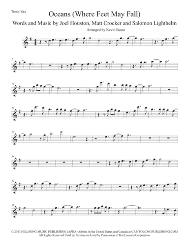 Oceans (Where Feet May Fail) (arr. Kevin Busse)
