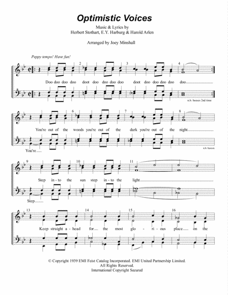 Optimistic Voices (arr. Joey Minshall)