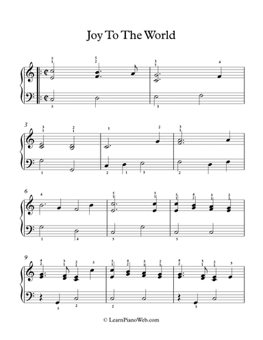 Joy To The World (arr. PianoWithMichael.com)