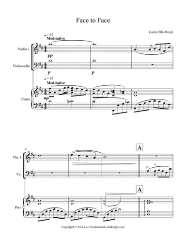 Face to Face (arr. Alva Lee)
