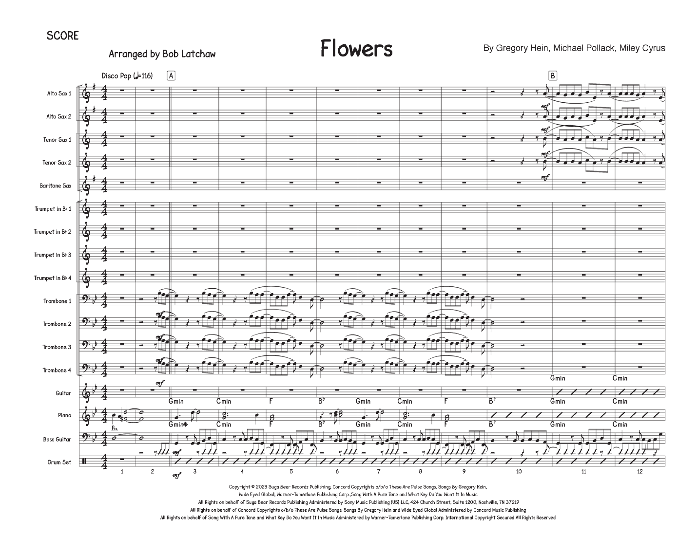 Flowers (arr. Bob Latchaw)