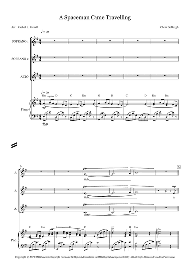 A Spaceman Came Travelling (arr. Rachel S. Farrell)