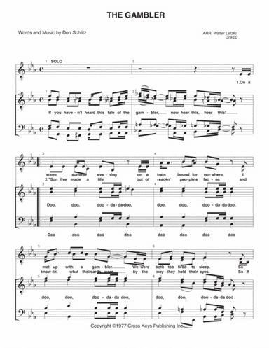 The Gambler (arr. Walter Latzko)