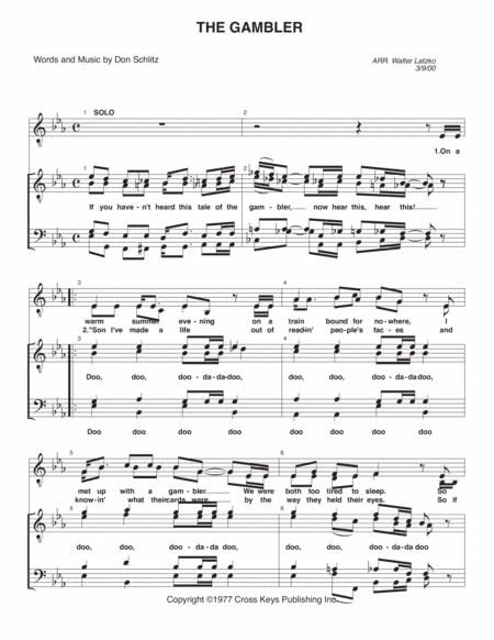The Gambler (arr. Walter Latzko)