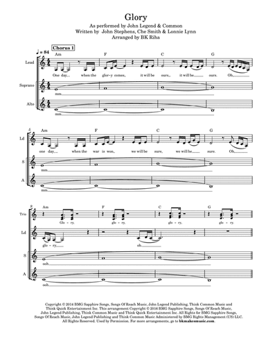 Glory (arr. Brandy Kay Riha / BK Riha)