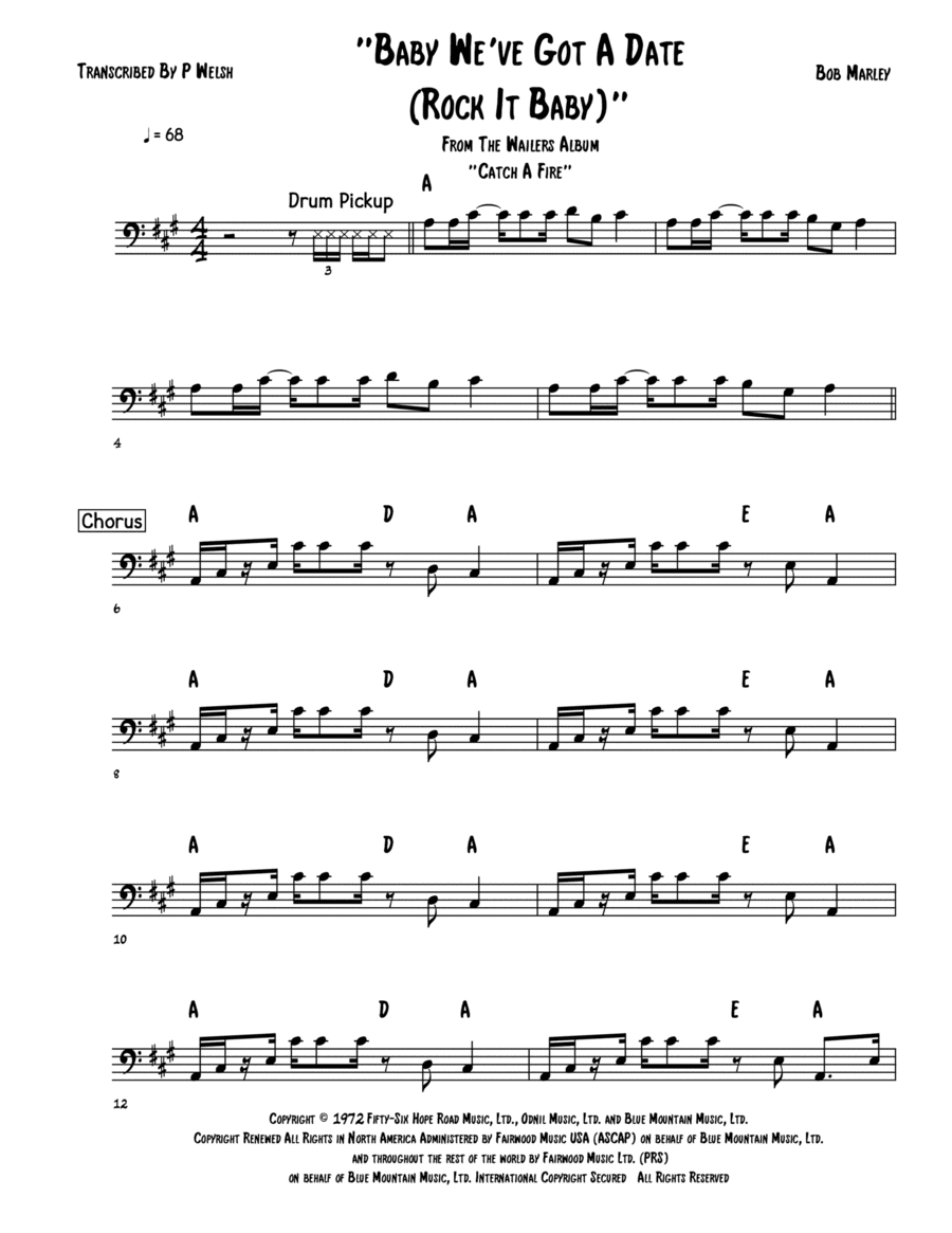 Baby Baby We've Got A Date (arr. Accubass)