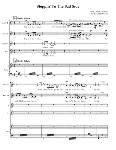 Steppin' To The Bad Side (arr. Rachel St. Marseille)