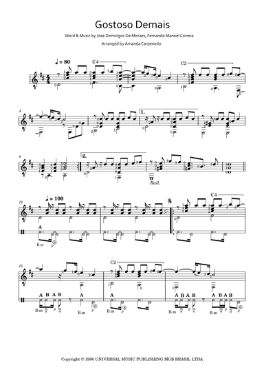 Gostoso Demais (arr. Amanda Carpenedo)