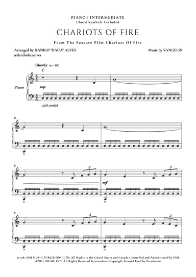 Chariots Of Fire (arr. Danilo "Daca" Alves)