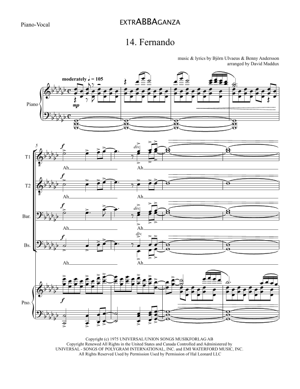 Fernando (arr. David Maddux)